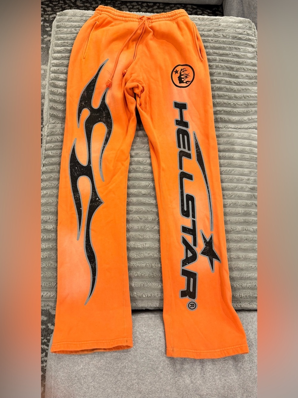 Hellstar Orange Fleece Sweatpants